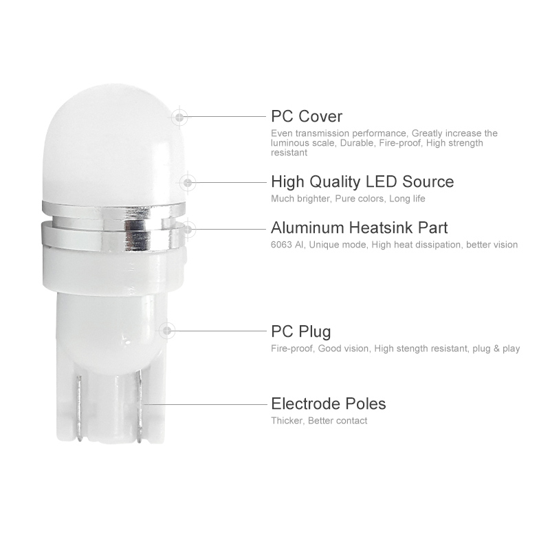 DC12V 1W 200lm/bulb LED Car Width Lamp Reading Lamp LED Bulb Door Light Tail Box Lamp, 2PCS/PACK DC12V 1W 200lm/bulb LED Car Width Lamp Reading Lamp LED Bulb Door Light Tail Box Lamp, 2PCS/PACK